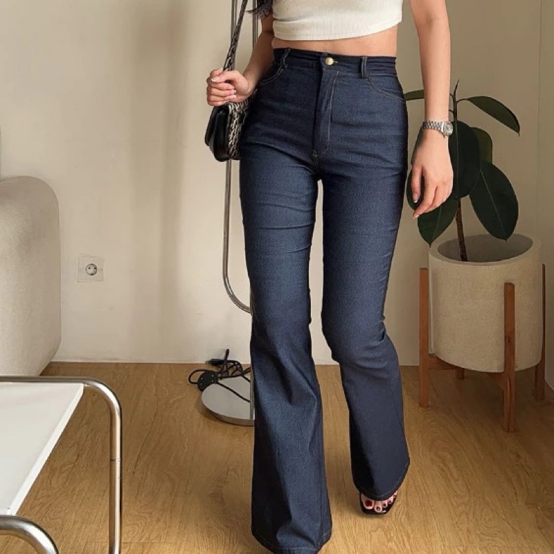 Amygo Anagram Denim Blue SM Flare