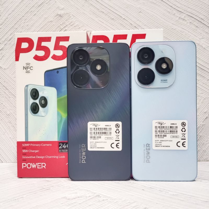 Itel P55 4G NFC 8/256GB 8/128GB  Handphone Second Bekas Fullset