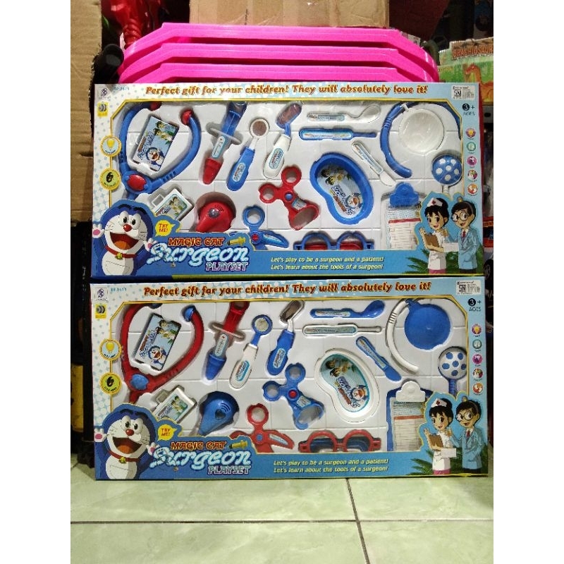 Sendy toys mainan dokteran doraemon