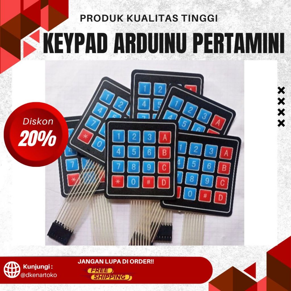 Keypad Arduino 4x4 keypad pertamini pom mini custom|ORIGINAL TOMBOL KEYPAD PERTAMINI POM MINI