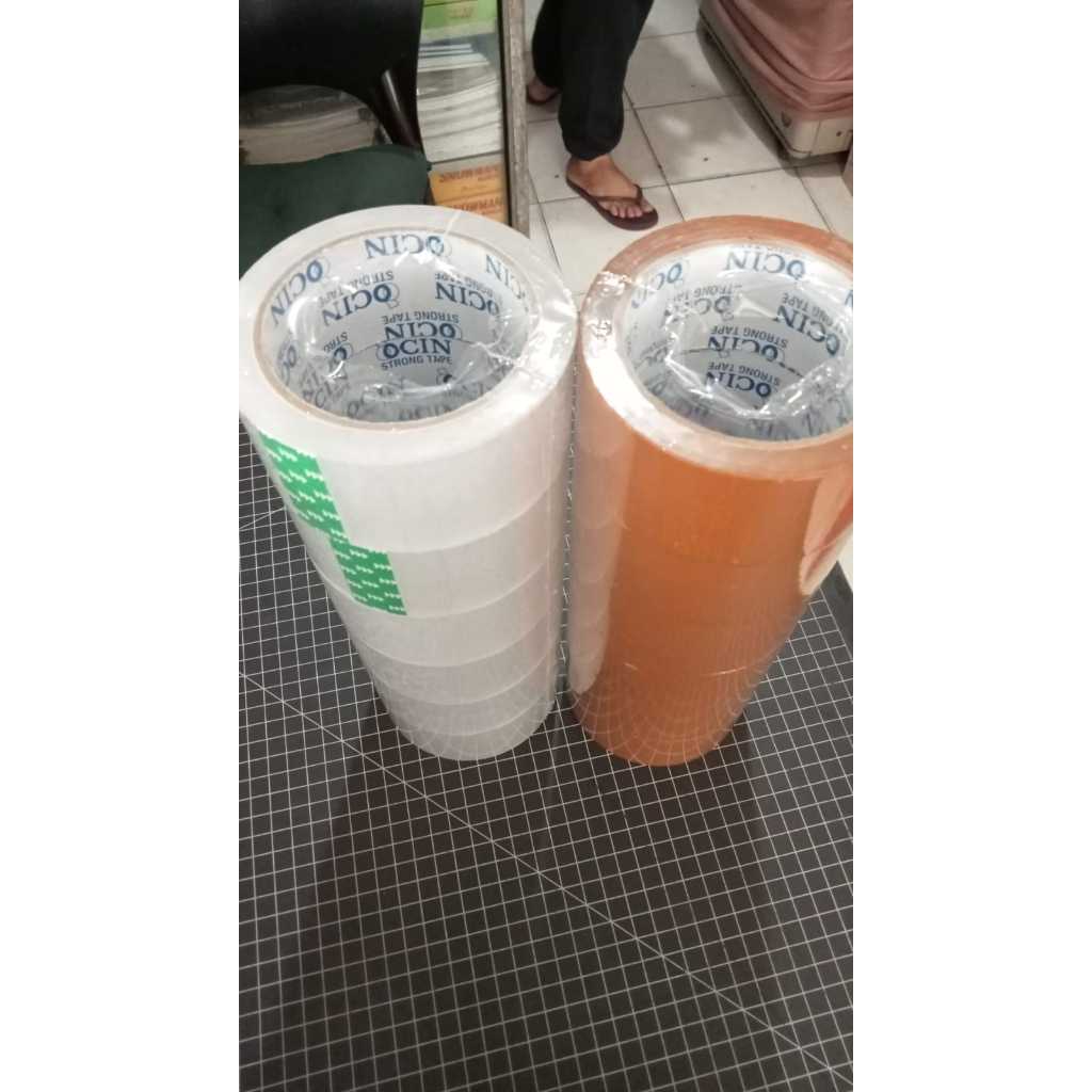 

Paket 6 pcs - Lakban Bening / COKLAT 2 inch x 90 yard