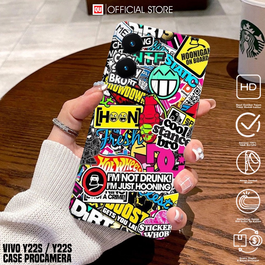 Case Vivo Y22/Vivo Y22S - Casing Vivo Y22/Vivo Y22S Motif GRAFF - Softcase Hp Vivo Y22/Y22S - Siliko