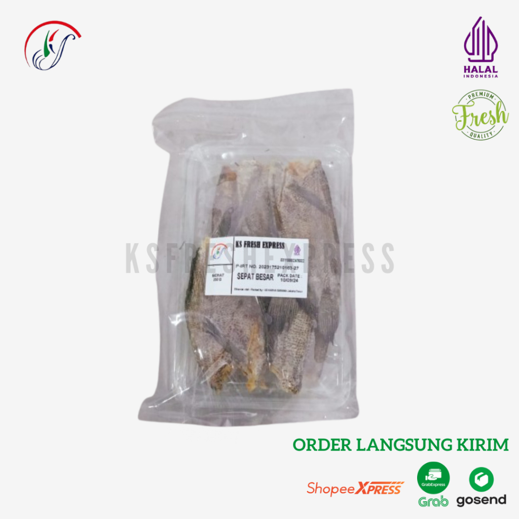 

KSfreshexpress Ikan Asin Sepat Kecil / Sepat Besar 250gr 500gr 1KG Murni Organik Fresh Bersih Pilihan Rempah Bumbu Kualitas Terbaik Ikan Kualitas Premium