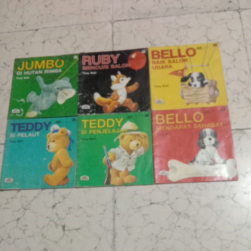 Buku Tony wolf seri Boneka Binatang