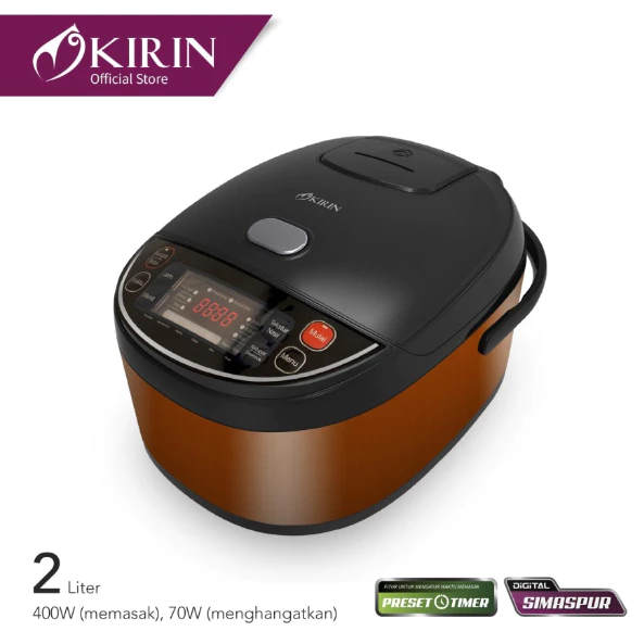 Kirin Rice Cooker Digital 2 Liter KRC-420D Magicom 7in1 KRC 420D