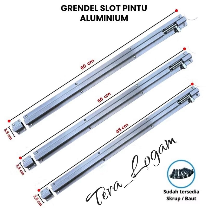 Grendel Slot Pintu Rumah Panjang 60cm 50cm 45cm