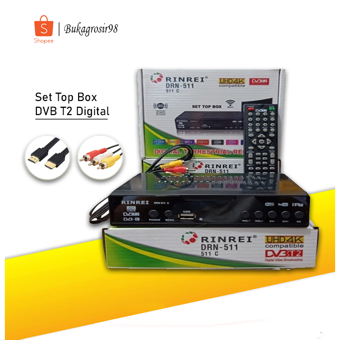 STB Rinrei DRN-511A / 511W / 511C DVB T2 Digital TV Suport Wifi
