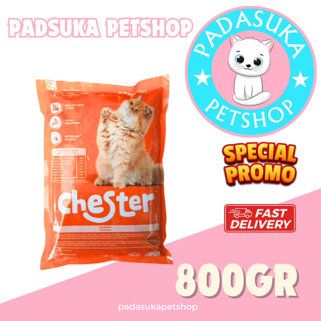 CHESTER makanan kucing 1kg CHESTER CAT FOOD