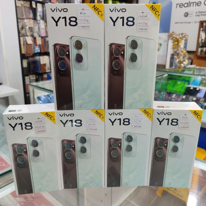 VIVO Y18 RAM 6+6/128 BARU 100% GARANSI RESMI 1 TAHUN