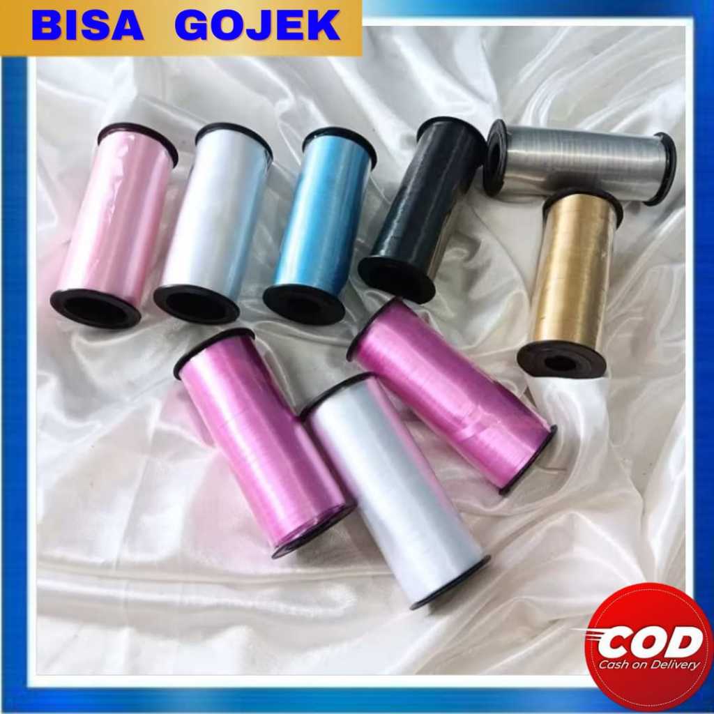 

[SATUAN] Pita Balon Curly Ribbon / Tali Balon Sparkling Roll