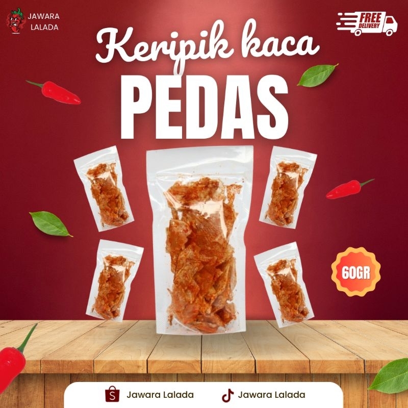 

keripik kaca pedas daun jeruk 60gram / kripca pedas daun jeruk / keripik kaca pedas daun jeruk bumbu melimpah / kripca pedas / Camilan Lada