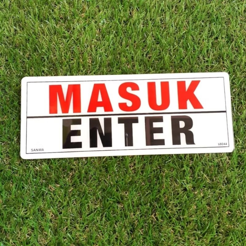 

SIGN BOARD ACRYLIC MASUK ENTER AKRILIK INFORMASI SIGN LABELING