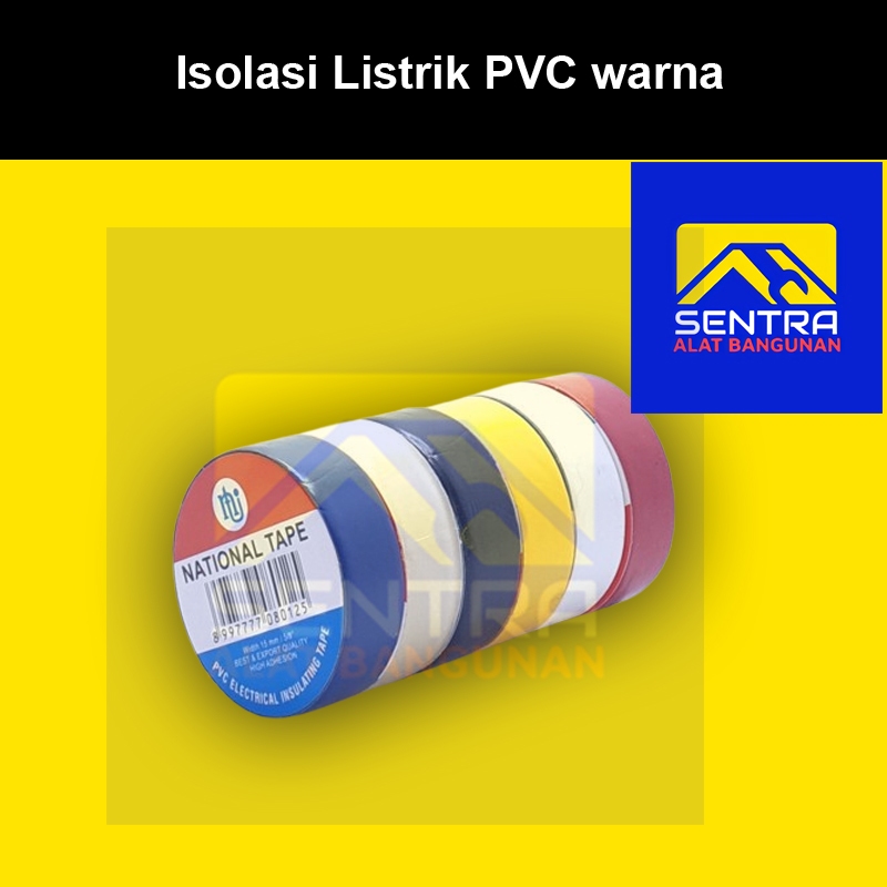 Isolasi Listrik PVC warna warni / Isolasi Listrik PVC