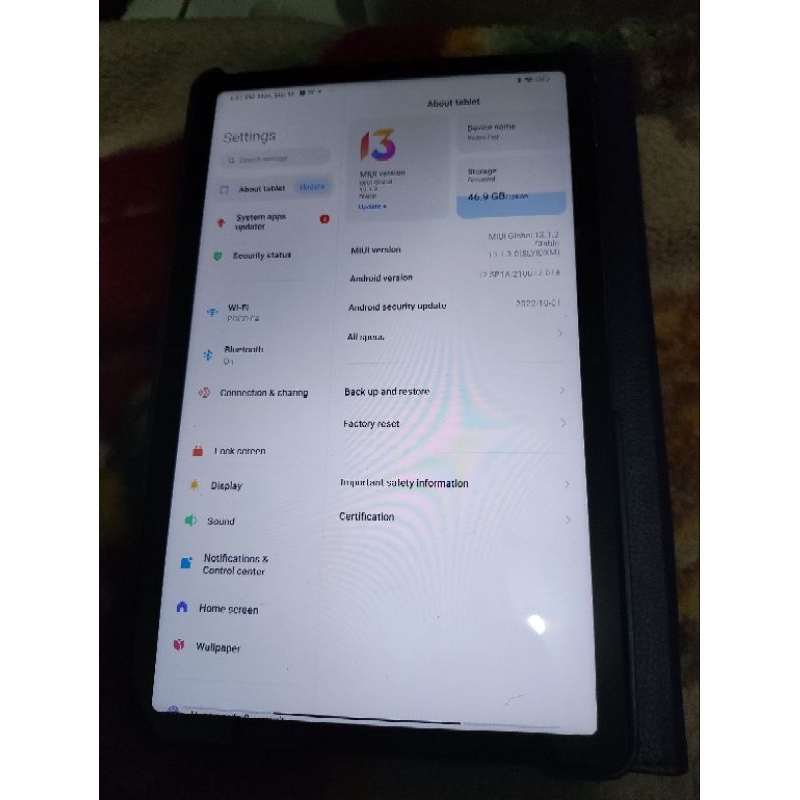 REDMI PAD SECOND NO MINUS