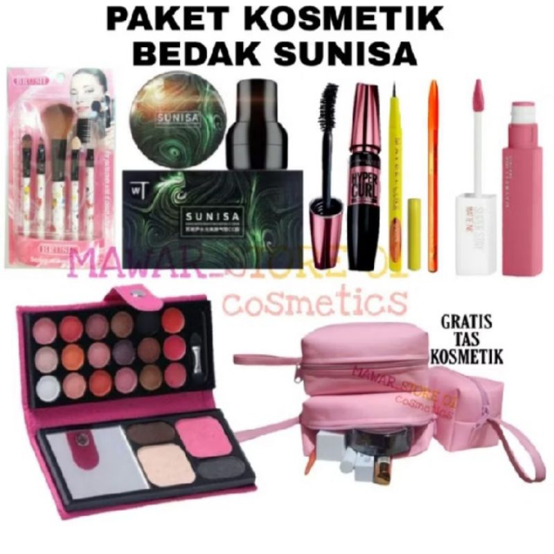 Paket Kosmetik Super Hemat Sunisa 7 In 1 / Paket Make Up Lengkap Hemat