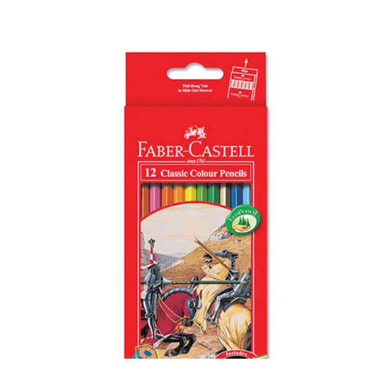 

pensil warna 12 warna panjang Faber-Castell