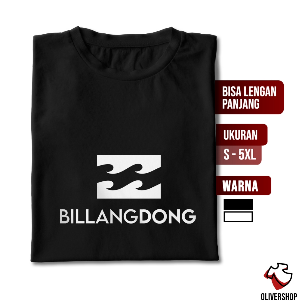 Baju Kaos Plesetan BILLANGDONG - tshirt parodi aneh lucu merk brand logo kata kata tulisan lucu dewa