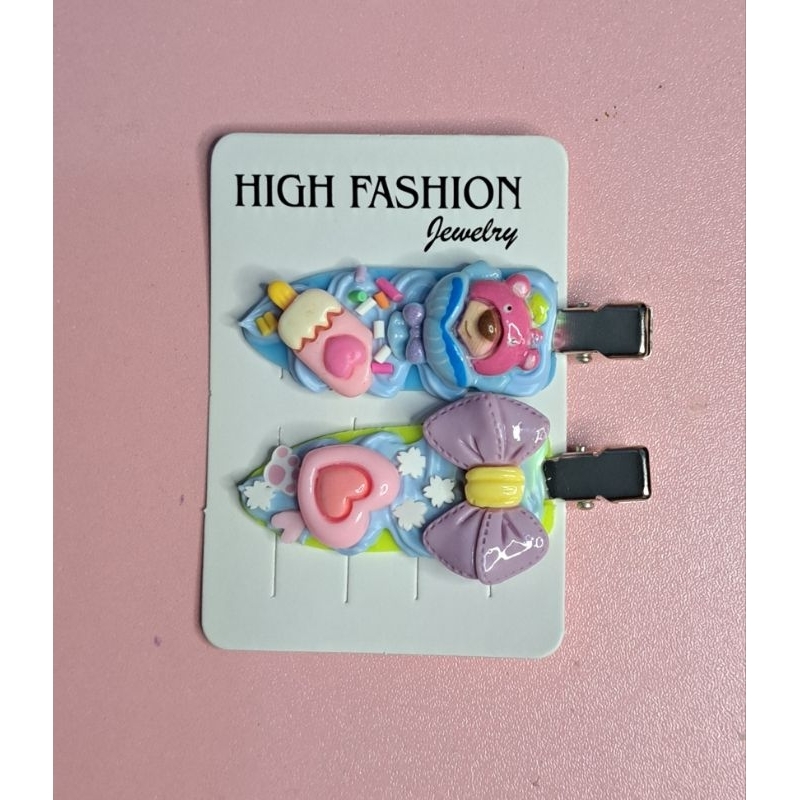 Jepit poni lucu / Jepit rambut anak karakter lucu / DIY Deco Cream