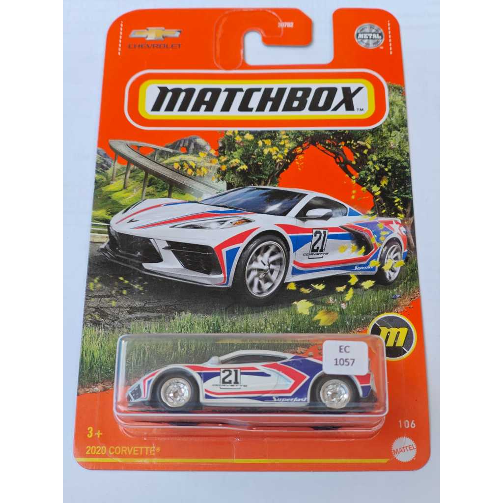 Matchbox - 2020 Corvette White Chevrolet Matchbox Super Chase