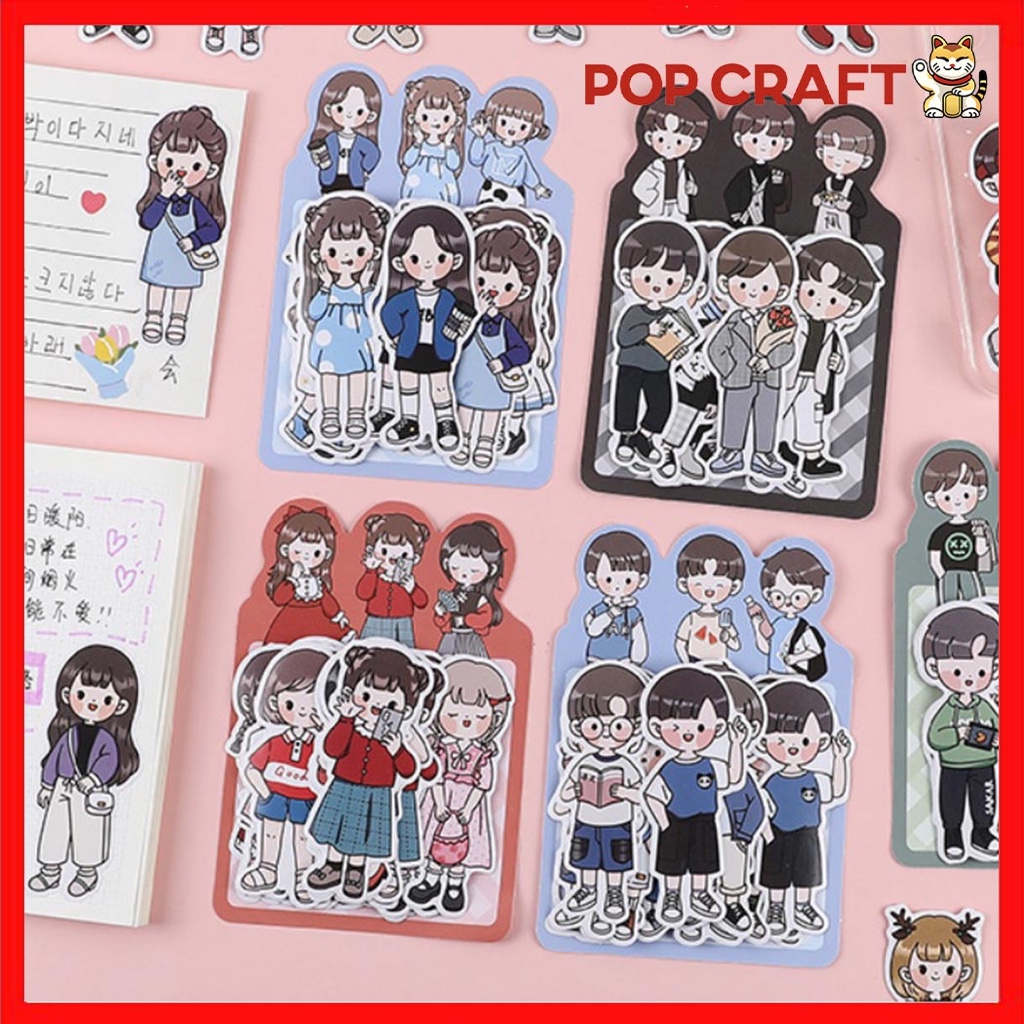 

PC 1 Pack 20 Lembar Stiker Tumblr Karakter Sticker Aesthetic Style Fashion Boy Stiker Tempel- TLD25