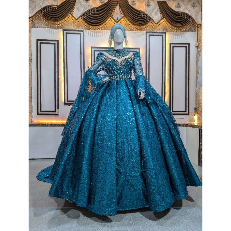 gaun pengantin modern mewah / baju gaun pengantin wanita / gaun modern murah