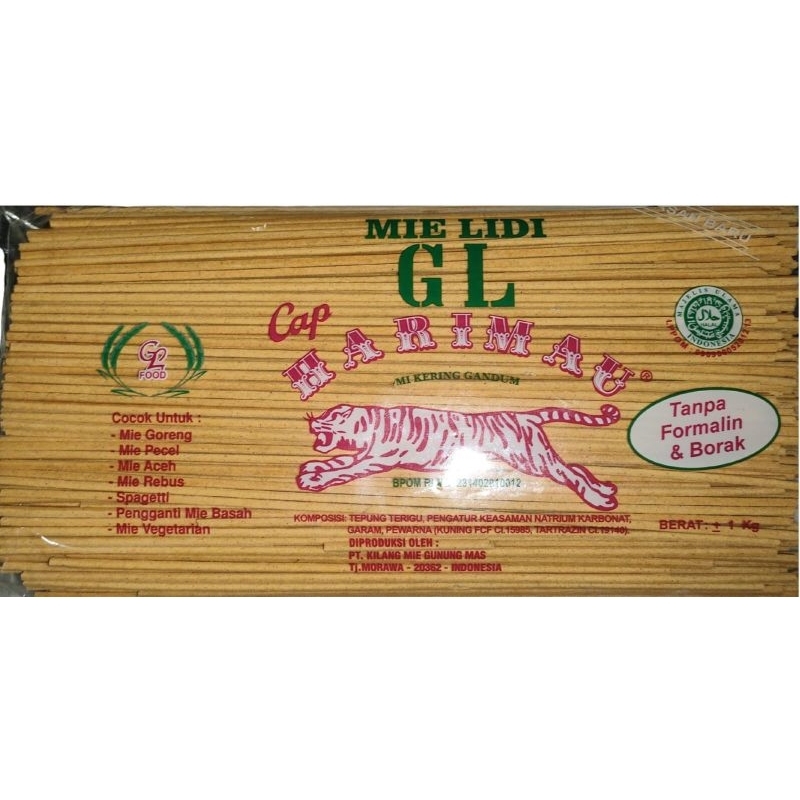

Mie Gomak Mie Lidi Medan Mie Kuning Aceh Mie GL Cap Harimau