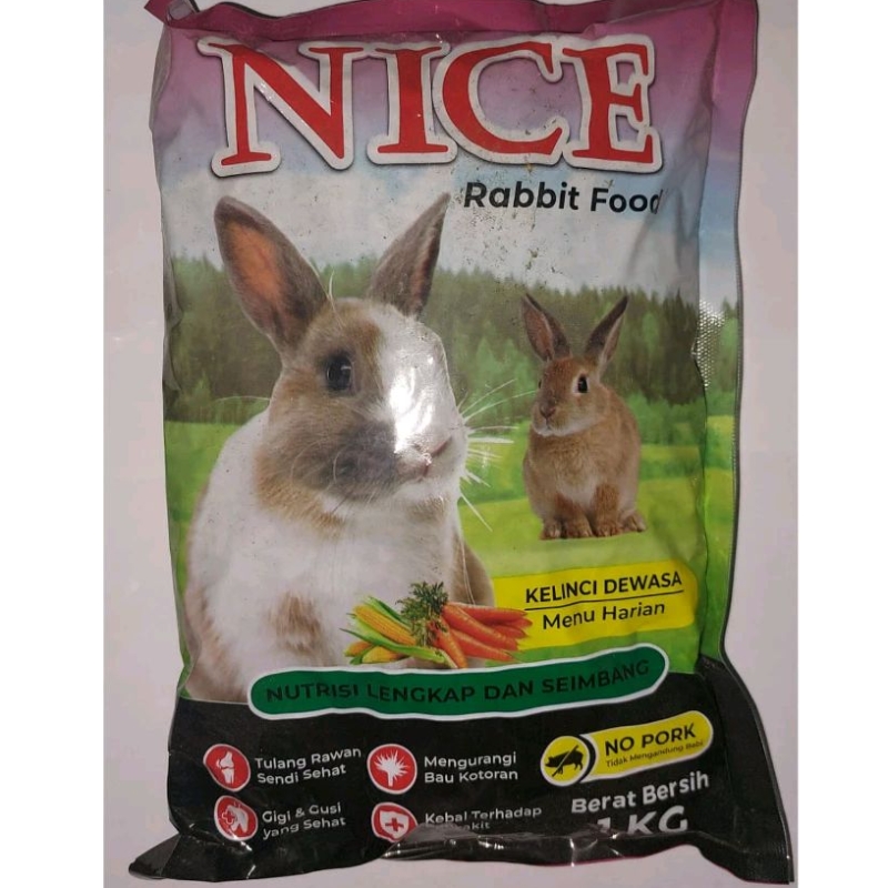 Nice Kelinci 1kg Pakan Kelinci Terbaik