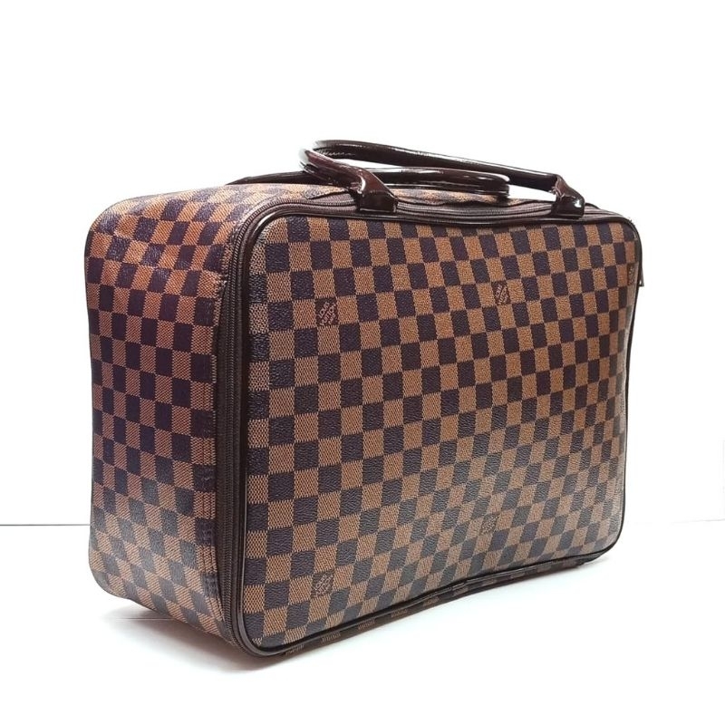 TAS TRAVELING TAS TRAVEL PREMIUM TAS KOPER WANITA KOTAK COKLAT