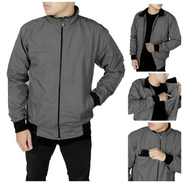JAKET BOMBER PRIA / JAKET BOMBER POLOS / JAKET BOMBER PRIA TERBARU