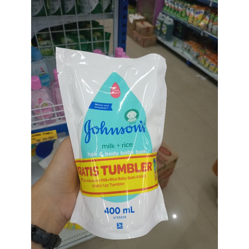 JOHNSON'S MILK + RICE free tumbler