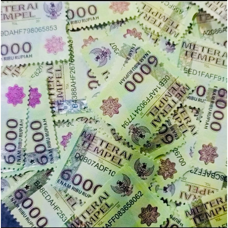 

materai 6000 ori asli pos 2015 … matrai 10000