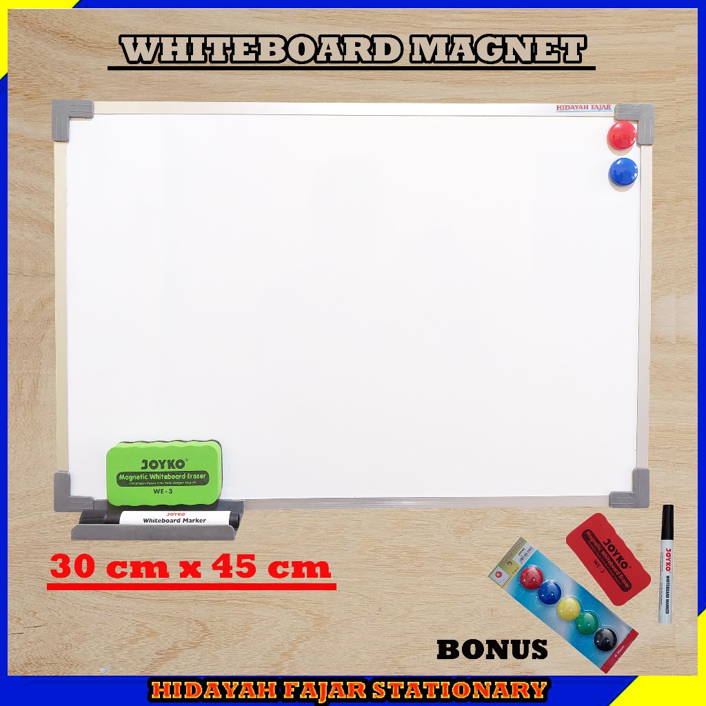 

Papan Tulis - Papan Tulis Magnet - Whiteboard Magnet 30 X 45