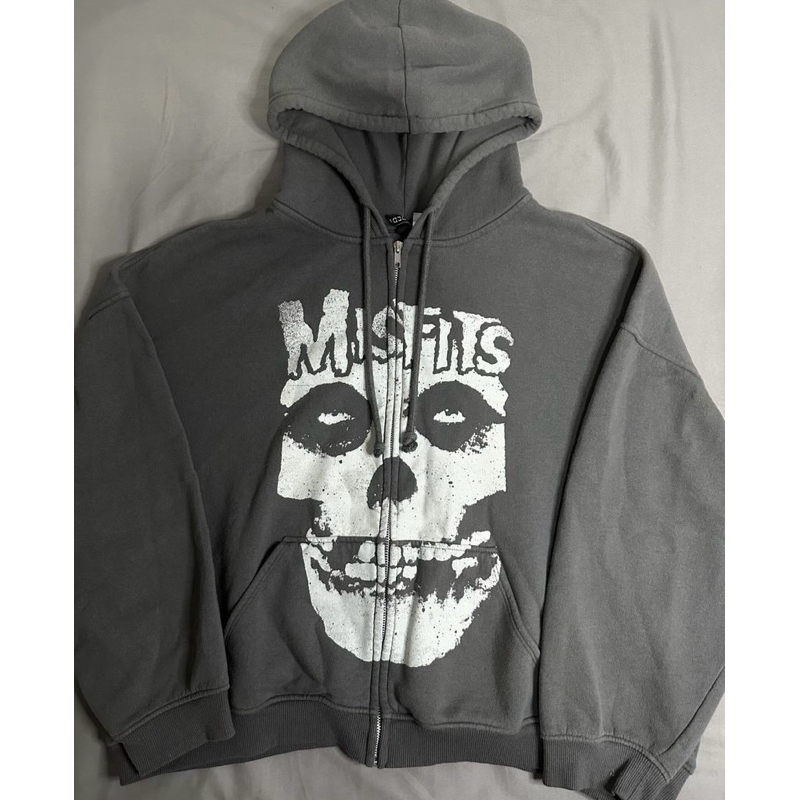 Zipper Hoodie Jacket HnM Misfits Grunge