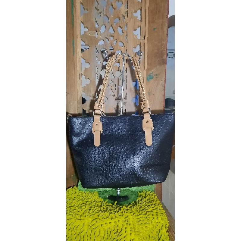 tote bag kulit asli (kulit burung asli), monza bag,harga nett no nego