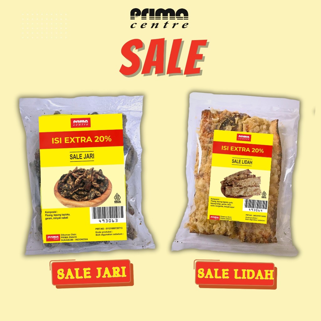 

(PS3) SALE PISANG JARI 88gr / SALE LIDAH KERING RASA MANIS 58gr