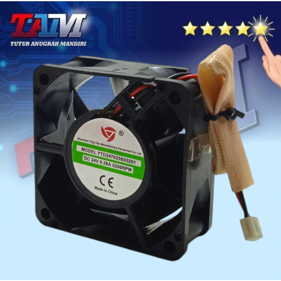 KIPAS 24V 6CM DC BRUSHLESS KIPAS 24V 6CM 24V DC 6X6X2.5cm