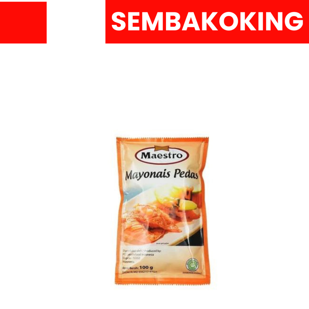 

Maestro mayonais pedas sachet 100gr Mayonaise mayones mayo pedas MAESTRO MAYONAIS PEDAS SACHET 100GR MAYONES PEDAS