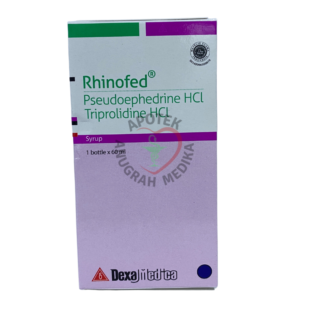 Rhino fed / Rhinofed Sirup 60 mL - Obat Flu, Pilek, Demam, Hidung Tersumbat