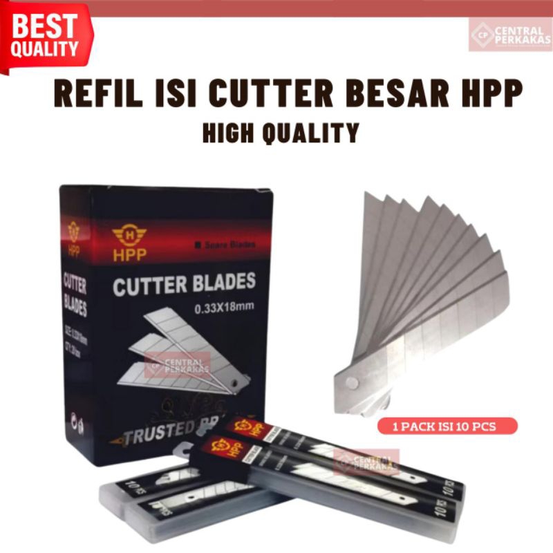 

Refil Pisau Cutter / Isi Pisau Cutter / Isi pisau cutter 10 pcs termurah isi cater kater