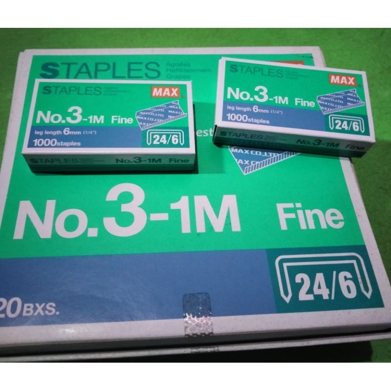 

ISI STEPLES MAX /STAPLES NO.3 24/6 MURAH