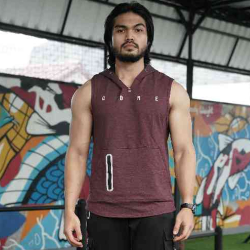 CoreNation Men Elite Unfinished Hoodie Tank