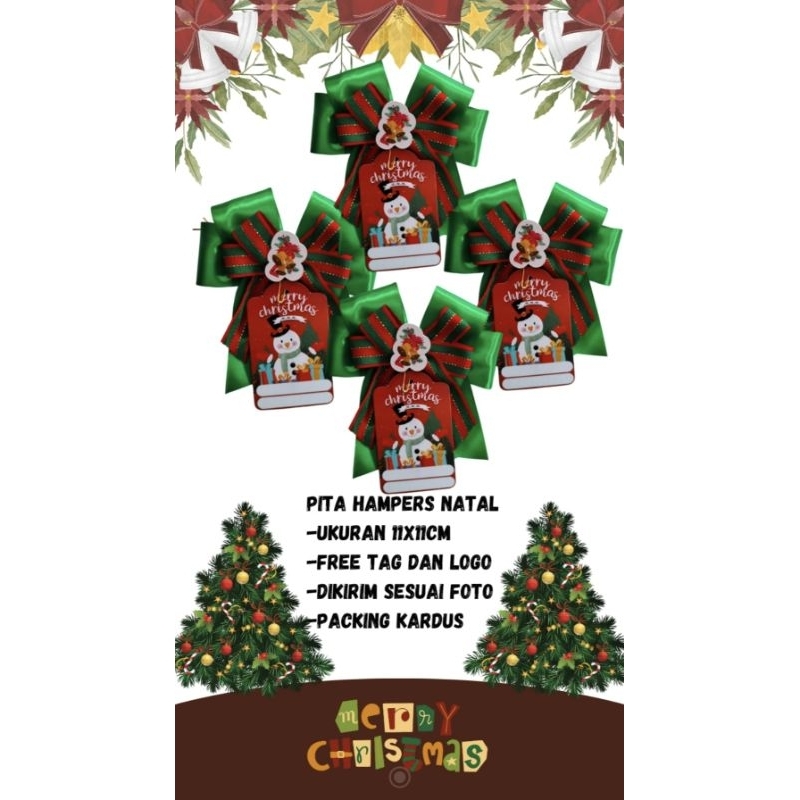 

Pita Hampers Natal / Free Tag dan Logo