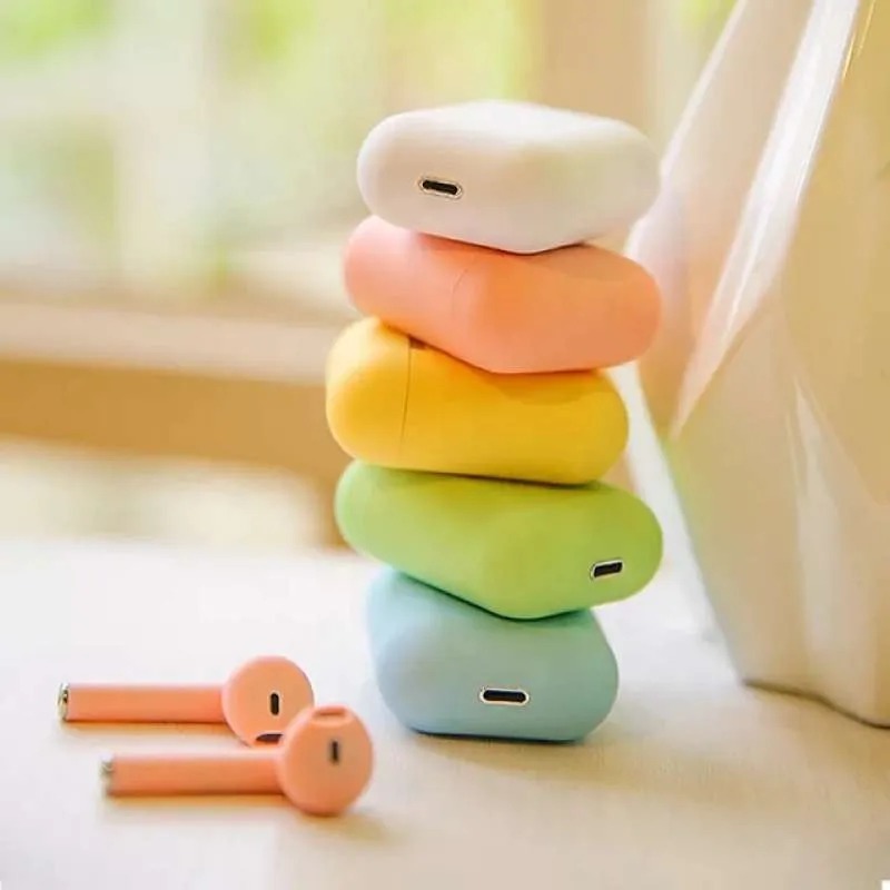 RJB Headset Bluetooth TWS Inpods I12 Macaron Warna Harga Ecer & Harga Grosir (5Pcs)