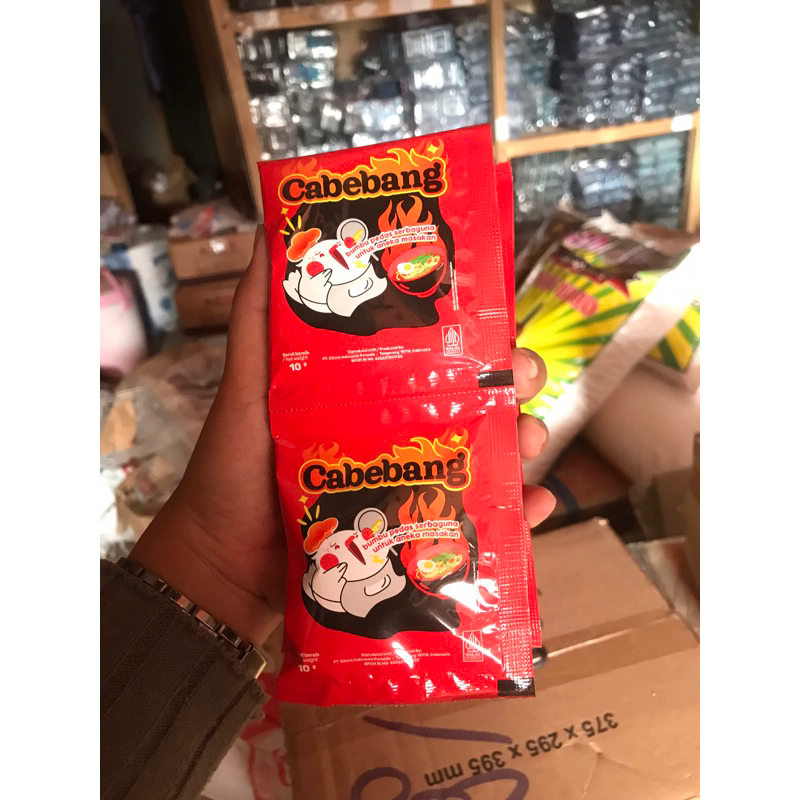 

Cabebang Bumbu Pedas 1 Renceng 10pcs (10gr)