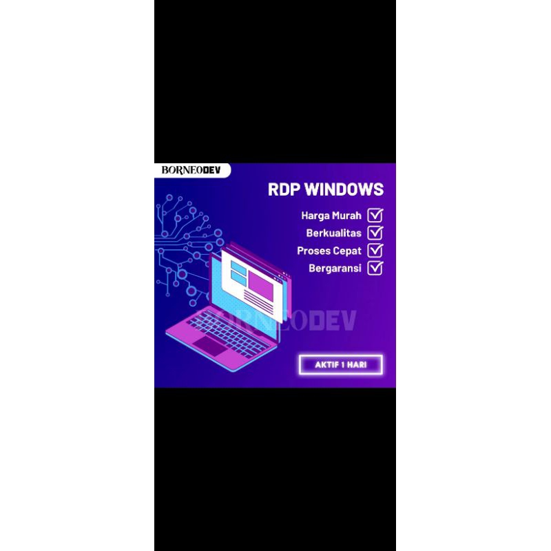 RDP HARIAN windows full Admin