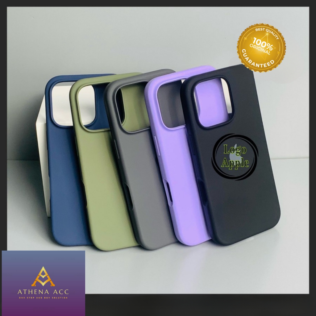 Case Iphone 16 Pro Max | Plus Liquid Bludru Soft Cover Casing Premium