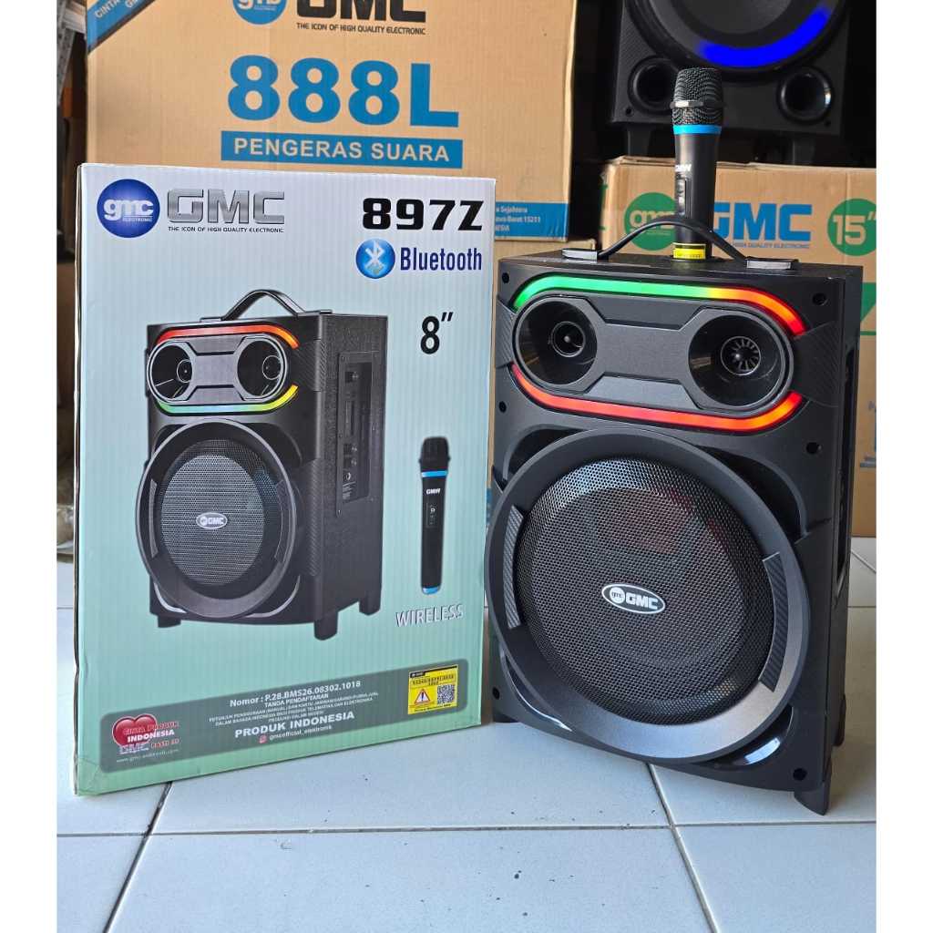 SPEAKER PORTABLE GMC 897Z 8"