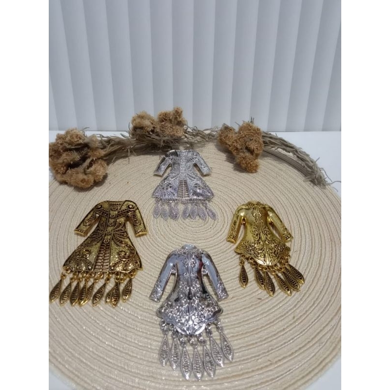 Bros kebaya motif baju/Bros kutu baru/bros kutu baru mewah