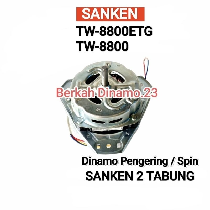 Dinamo Pengering Mesin Cuci SANKEN TW-8800ETG / TW-8800 Motor Dinamo Spin Pengering Sanken Tw8800etg