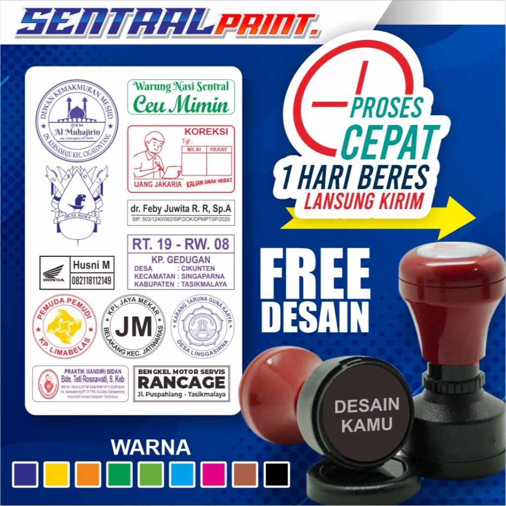 

STEMPEL FLASH / STEMPEL OTOMATIS KECIL